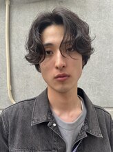 ランズサンズ 表参道(runsuns)&nbsp;センターパート×ニュアンスパーマ