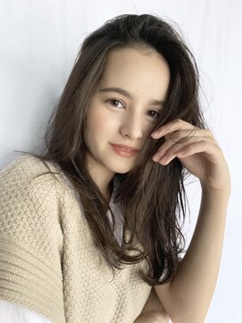 ステイシー(stay she) 質感の柔らかいかきあげオリーブベージュ