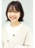 【なかじま ひびき】キュートなシースルー外ハネボブ