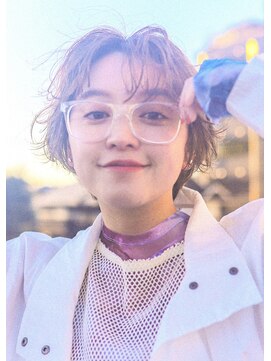 エンクス(enx) ことりベージュ×ウェーブショート