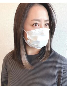 フラッグ ヘアー 天神西通り店(Flag HAIR) インナーカラー☆アッシュグレージュ☆ケアブリーチ