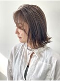 【FOLK】透明感ナチュラルベージュ☆似合わせ外ハネボブ♪