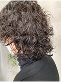 マッシュウルフ、くるくるパーマ、メンズパーマ