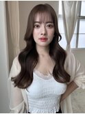 ワンカールで決まるヘア 韓国風レイヤーカット ぱっつん前髪