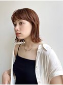 大人ショートボブ前髪あり丸み丸顔面長エラ張り絶壁ひし形K0814