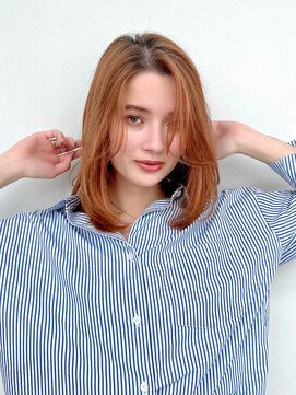 グリードヘアー セルフィッシュ(GREED hair SELFISH) レイヤーハイトーンロングボブミディアムヘア