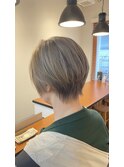 白髪ぼかし　グレージュ　シャドールーツ