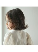 【キッズカット/無造作スタイリング】肩くらいの長さ