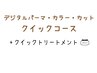 【クイックコース】デジパ＋艶髪カラー＋カット＋マイナスtr+クイックtr