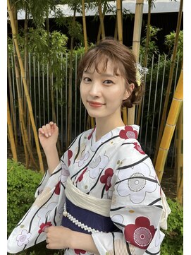 ソノ(sono) 浴衣ヘア サイドシニヨン シニヨン ゆるふわ ライブヘア