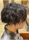 波巻きパーマ