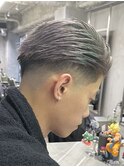 七三オールバック シルバーグレー
