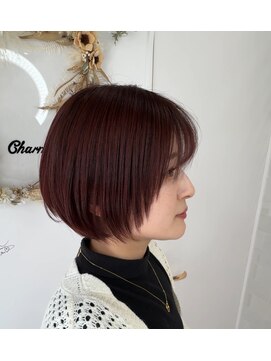 シェルマン(Charmant) 高槻　レイヤー　顔周りカット　カラー　学割U24