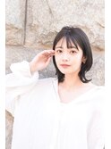 クラゲヘアー/透明感カラー/ぱっつん前髪/20代30代40代50代