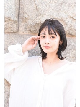 パプス ド コワフュール 甲東園(Pap's de coiffeur) クラゲヘアー/透明感カラー/ぱっつん前髪/20代30代40代50代