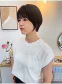大人ショートボブグレージュカラーショート20代30代40代50代