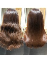 ゼン(ZEEN)&nbsp;【縮毛矯正before→ after】札幌美容室ZEEN