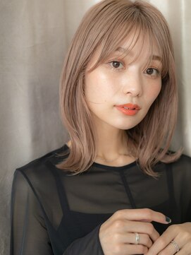 カバーヘア ブリス 戸田公園西口店(COVER HAIR bliss) 外国人風ハイトーンカラーモテくびれミディA2戸田公園20代30代