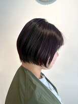 ギネス(Giness)&nbsp;暗めカラーブルーブラックショートボブ