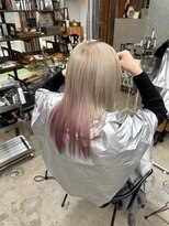 ステップボーンカットオオサカ(STEP BONE CUT OSAKA Via TICK-TOCK)&nbsp;【ステップボーンカット】ハイトーンデザイン