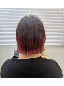 テーラヘアープラス 木更津2号店(TELA HAIR+) ボブ×グラデーションカラー