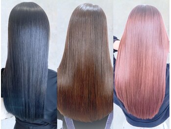 シェル 津山の手店(shel)の写真/扱いやすい美シルエットに♪自然なストレートヘアで可愛く☆《髪質改善/縮毛矯正》