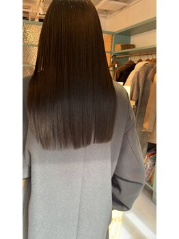 リンドリンド(Lindo Lindo)の写真/理想のさらさらストレートヘアへ！プレミアム縮毛矯正もおすすめでしっかりクセが伸びると好評です★