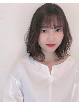 ザブックハンドサロン(The book hand salon) オリーブグリーン×ボブ