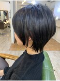 添田】バッサリカットスリークボブ セシルカットココアブラウン