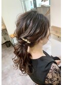 【ヘアセット専門店Mature】ローポニーアレンジ ルーズアップ