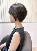 ○大人かわいい小顔ひし形ショートボブ