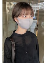 ヘアメイク シュシュ(Hair make chou chou) ショートパーマ黒髪ハイライトカラー30代40代奈良大和八木
