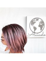 アライアオーロ(Alaiaolo)&nbsp;ピンクパープル×ハイライトカラー