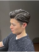 ビジネスフォーマル ツーブロックショート 七三オールバック
