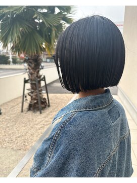 ゴットラトゥール(GOTTO LATOUR) ぱつっとボブ/ボブ/ミニボブ/黒髪ボブ/黒髪/きりっぱなし