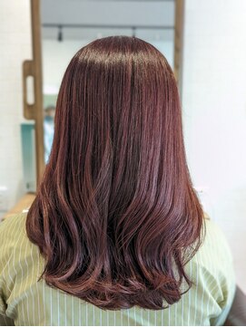 シムニーヘアー(Simney hair) つやつやピンクレッド