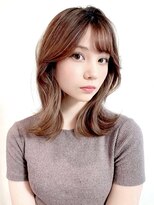 ロングレイヤーグレージュカラー美肌カラー透明感20代30代40代