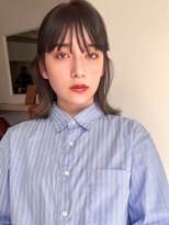 ラフ フロム ガーデン(Laf from GARDEN)&nbsp;セミディ/レイヤーカット/ダークアッシュ/韓国風/シアーカラー