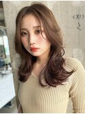 毛先ワンカールレイヤーカット20代30代40代くびれヘア大人可愛い