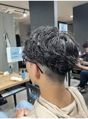 #ベリーショート#ダークアッシュ#ニュアンスパーマ#韓国マッシュ