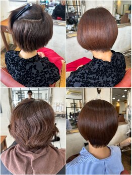 リタへアーズ(RITA Hairs)の写真/エイジング毛や抜け毛、年齢によるクセでお悩みの方必見！RITAこだわりの髪質改善メニューで健康的な美髪へ