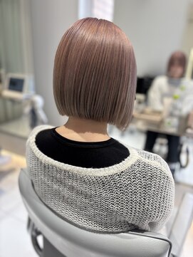 シー 立川(Si) くすみベージュ/顎下2センチボブ/ハイトーンピンクベージュ