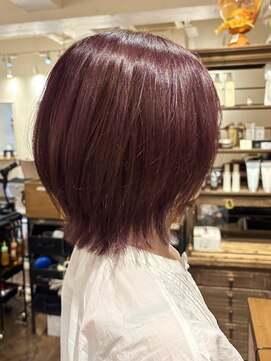 トリート 八千代緑が丘店(TREAT) くびれ外ハネボブ×バイオレットカラー_八千代緑が丘駅