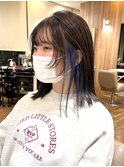 ミディアムレイヤー＊顔周りレイヤー＊インナーカラー＊銀座