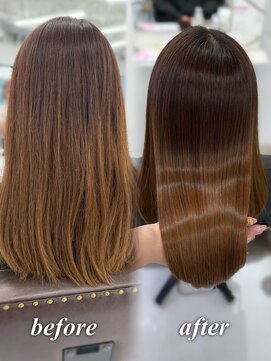 ハピネス 梅田茶屋町店(HAPPINESS) 韓国風/レイヤーカット/顔周り/顔まわり/髪質改善/ベージュ