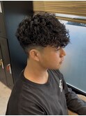 STYLE藤沢メンズカット黒髪スペインカールパーマ