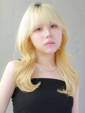 ヘアサロン ガリカ 表参道(hair salon Gallica) くびれレイヤー×ハイトーン×シャドウルーツ