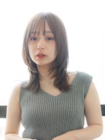 ケアリー 大泉学園(Carelly)&nbsp;デザインカラー/レイヤーカット/ウェットヘア/オリーブベージュ