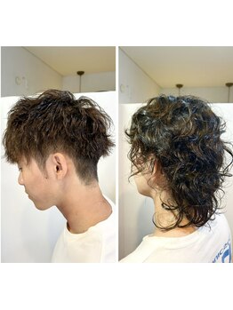 かっこいいを知り尽くした技術でご提案☆流行りの”曲がる縮毛矯正”でメンズ縮毛矯正の常識を覆す！