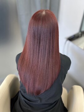 ジエクト アイロ(The Ect ilo) 【似合わせカット】韓国風巻き/レイヤーカット/バーガンディ